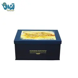 پک هدیه لوکس آجیل خوری مس و خاتم به همراه بانکه آجیل میراث