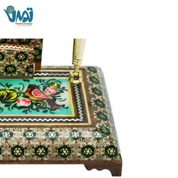 جاقلمی طرح گل و مرغ خاتم 15 سانتی