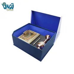 پک هدیه لوکس گلدان مس و خاتم و جاقلمی رومیزی خاتم کاری و خودکار