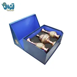 پک هدیه لوکس میراث با گلدان وشکلات خوری مس وخاتم