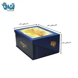 پک هدیه لوکس میراث گلدان و شکلات خوری فیروزه کوب