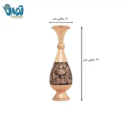 گلدان مس و الماس تراش 30 سانتی