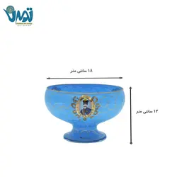 میوه خوری طرح شاه عباسی آبی فیروزه ای