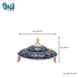 خاویار خوری مس و پرداز 10 سانتی
