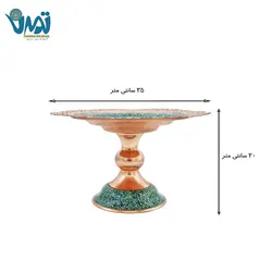 شیرینی خوری لب دالبری مس و فیروزه 20 سانتی
