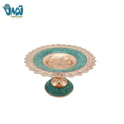 شیرینی خوری لب دالبری مس و فیروزه 20 سانتی