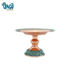 شیرینی خوری مس و فیروزه 20 سانتی