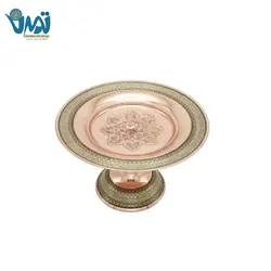 شیرینی خوری مس و خاتم 30 سانتی