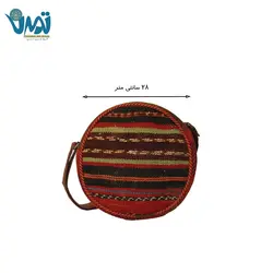 کیف دستبافت دوشی دایره ای
