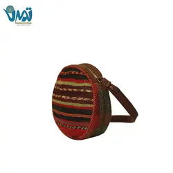 کیف دستبافت دوشی دایره ای