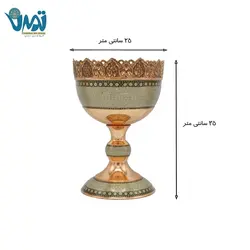 آجیل خوری مس و خاتم 35 سانتی