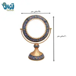 آینه مس و پرداز گرد 60 سانتی
