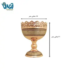 آجیل خوری مس و خاتم 20 سانتی