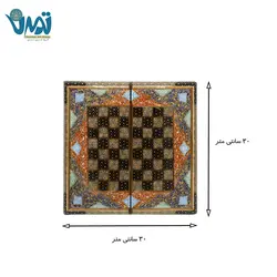 تخته نرد خاتم نقاشی تذهیب 30 سانتی