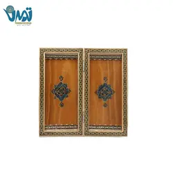 تخته نرد خاتم با نقاشی تذهیب 35 سانتی