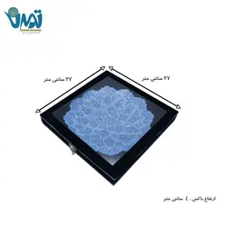 بشقاب میناکاری 25 سانتی با باکس مخمل