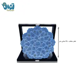 بشقاب میناکاری 25 سانتی با باکس مخمل