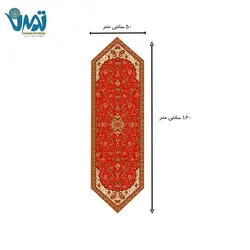 ست 5 تکه ابریشم ترمه رومیزی طرح شاه عباسی