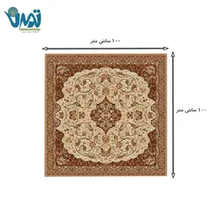 ست 5تکه ترمه رومیزی ابریشم شاه عباسی