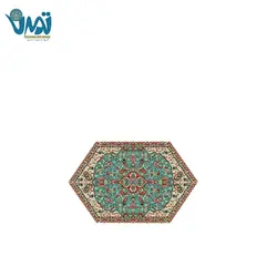 ست 5 تکه ترمه رومیزی طرح شاه عباسی ابریشم