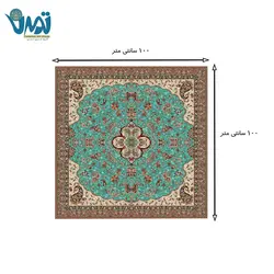 ست 5 تکه ترمه رومیزی طرح شاه عباسی ابریشم