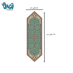 ست 5 تکه ترمه رومیزی طرح شاه عباسی ابریشم