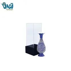 گلدان مینا کاری 16 سانتی با باکس پلکسی