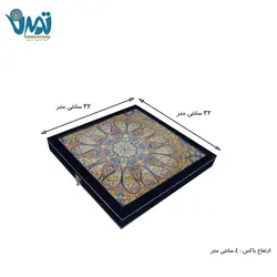 رومیزی ترمه با باکس پلکسی