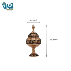 شکلات خوری پایه دار الماس تراش 20 سانتی