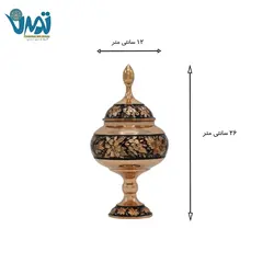 شکلات خوری پایه دار الماس تراش 26 سانتی