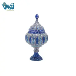 شکلات خوری پایه دار مینا کاری 28 سانتی