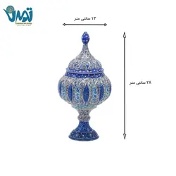 شکلات خوری پایه دار مینا کاری 28 سانتی