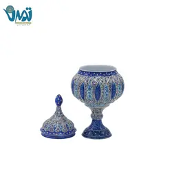 شکلات خوری پایه دار مینا کاری 28 سانتی