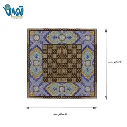 تخته نرد خاتم لب گرد رو نقاشی تذهیب 50 سانتی