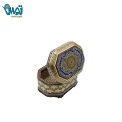 جعبه جواهر خاتم رو نقاشی طرح تذهیب