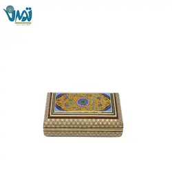 جعبه جواهر خاتم رو نقاشی طرح تذهیب
