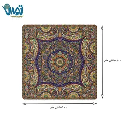 رومیزی ترمه طرح پدیده سرمه ای