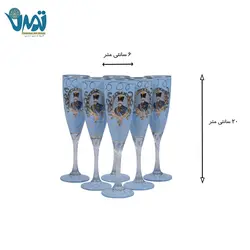 گیلاس شاه عباسی آبی فیروزه ای