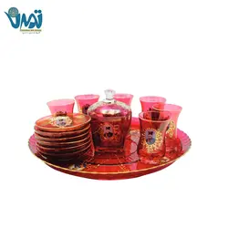 سرویس چای خوری شاه عباسی قرمز
