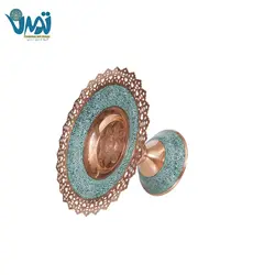 شیرینی خوری مس و فیروزه لب کنگره بزرگ 20 سانتی
