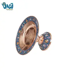 شیرینی خوری پایه دار مس و پرداز 17 سانتی