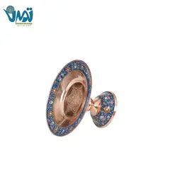 شیرینی خوری پایه دار مس و پرداز 12 سانتی