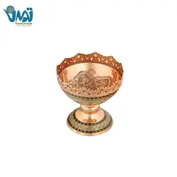 آجيل خوری مس و خاتم 14 سانتی