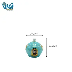 قندان چینی شاه عباسی فیروزه ای