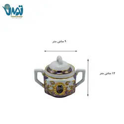 قندان چینی شاه عباسی سورمه ای 12 سانتی