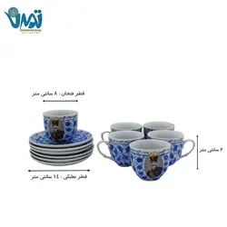 سرویس چای خوری چینی شاه عباسی طرحدار
