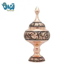 شکلات خوری پایه دار مس و الماس تراش 50 سانتی