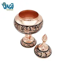 شکلات خوری پایه دار مس و الماس تراش 50 سانتی