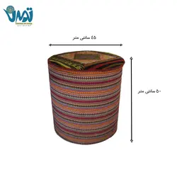 پاف دستبافت سنتی مدل گرد