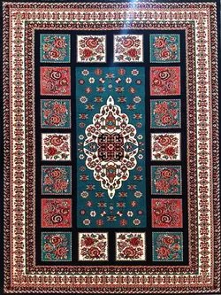 گبه ماشینی طرح کاشی زیباترین و خاص ترین محصولات تندیس خاطره